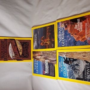 National Geographic Books Vintage Set of 5 #6